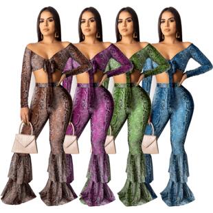 蛇纹套装 Women Set女装 Serpentine