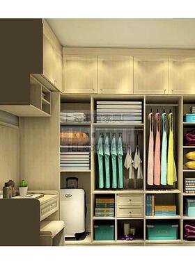 上海定制e0级开放式整体LU型衣帽间衣柜榻榻米橱柜全屋家具定做