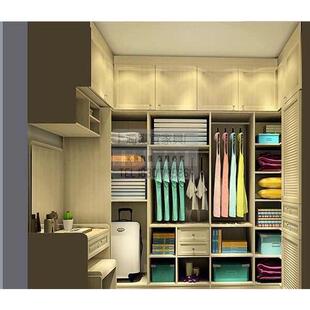 上海定制e0级开放式整体LU型衣帽间衣柜榻榻米橱柜全屋家具定做