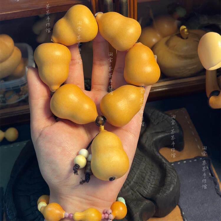 【小葫气】天然罐罐异形小葫芦手串新中式盘玩手链橄榄核菩提手持