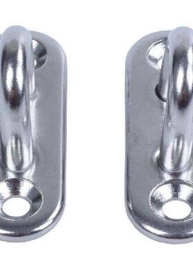 ABSE-40Pcs 5Mm 304 Stainless Steel Oblong Pad Eye Plate