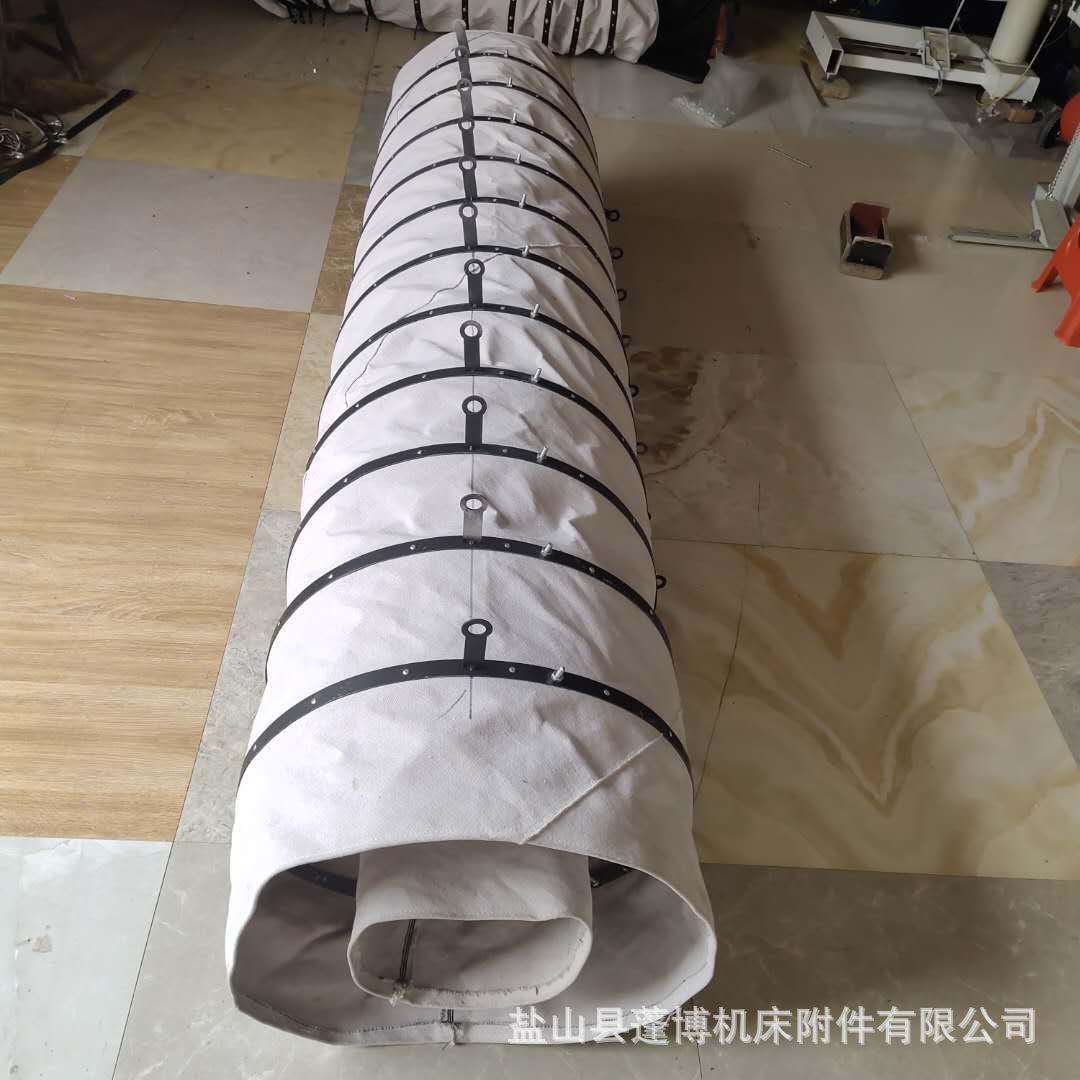 加厚水泥下料口散装机伸缩吊环除尘布袋 干灰散装机卸料帆布布袋
