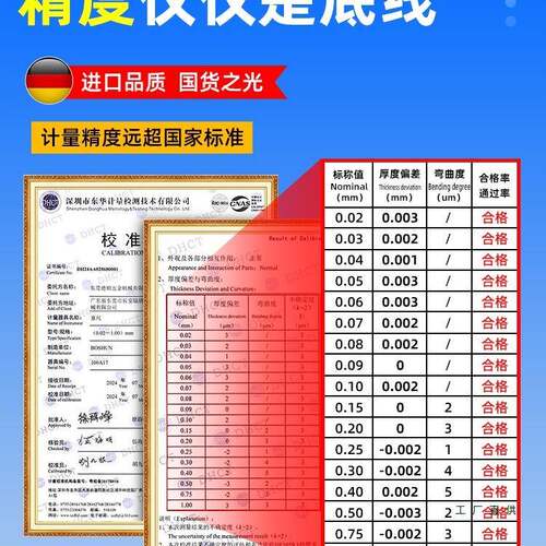 弹簧钢尺碳钢塞尺套尺高度间隙单片塞气装门291厚薄规塞片测量尺