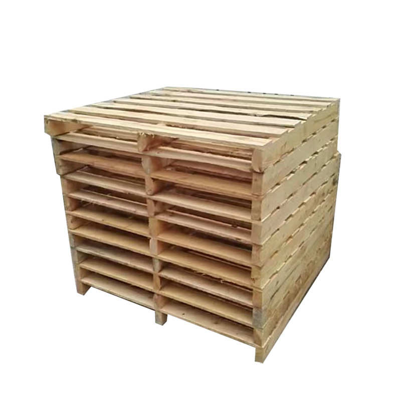 物流车间仓库实木地台垫板厂家木卡板免蒸熏胶合木托盘四面进叉