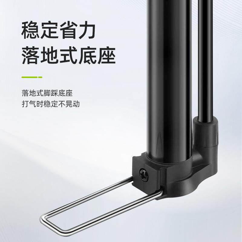 自行车打气筒压力气表山地车便捷户外公路车通用手动高压迷你气筒