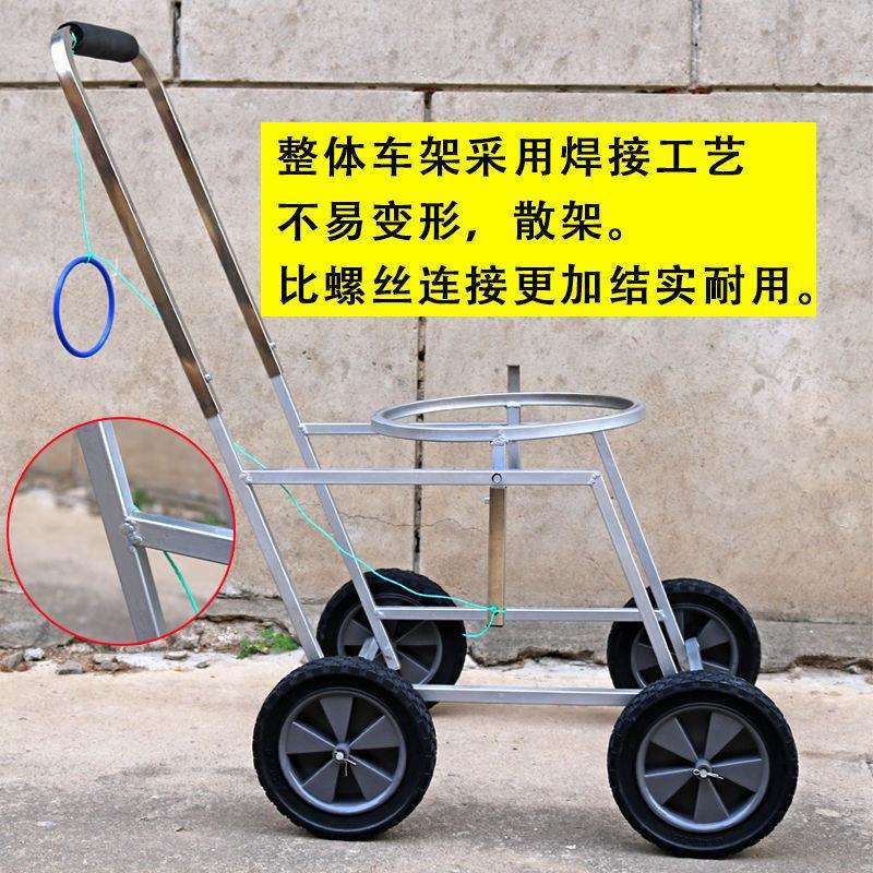 垃圾车手拉式AL便携农村滚车轮水自动家车用车脏水小拉车脏车倒泔