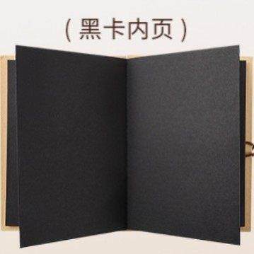 风琴折叠小相本空白封面覆古牛皮纸手工成长纪念册创意礼物