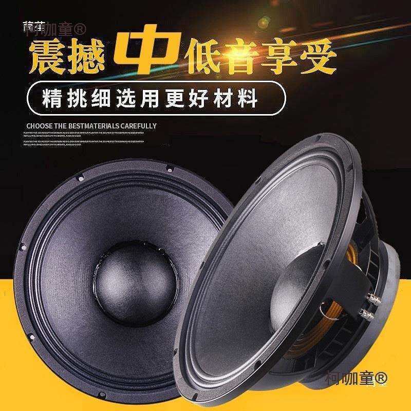 15寸中低音户外舞台演出220磁100芯大功率高低音纸盆喇叭麦麦太保
