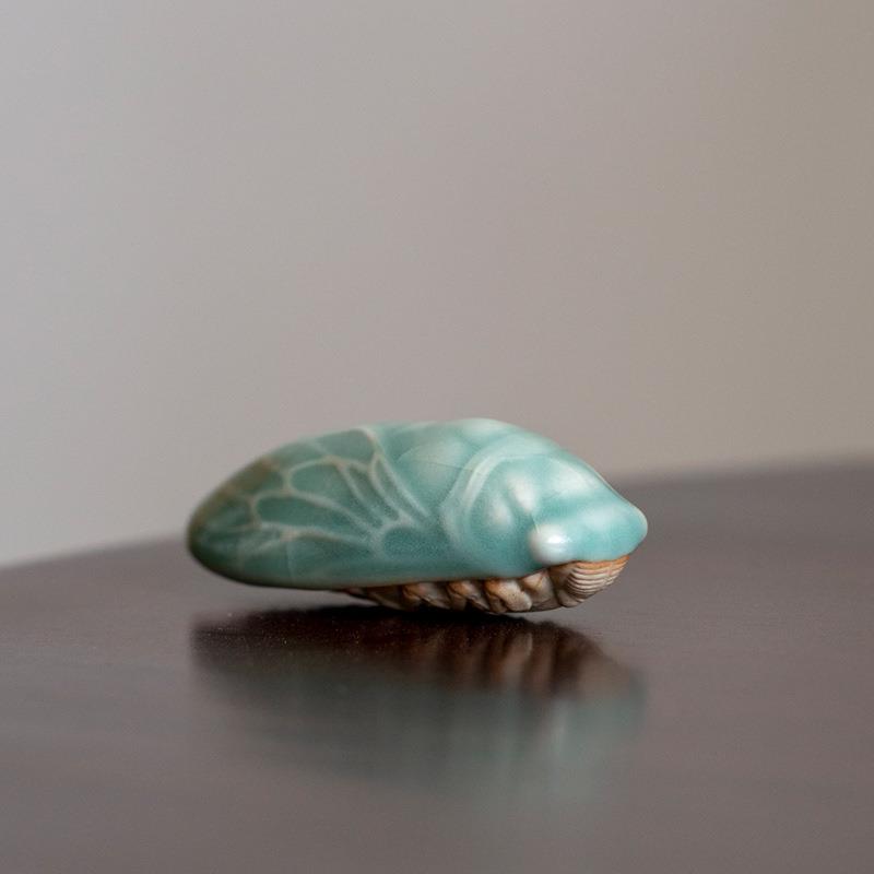 汝道茶玩茶宠精品可养开片汝瓷大师作品官窑陶瓷茶桌茶盘摆件