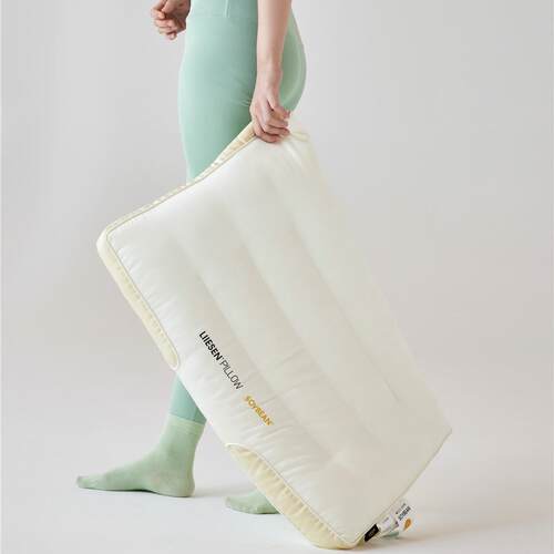 ISI豆枕A类大豆肤枕中高枕家用柔软亲肤深睡枕芯枕头