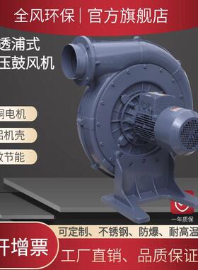 全风CX-65A透浦式中压鼓风机220/380V低噪音0.2KW助燃引风机200w