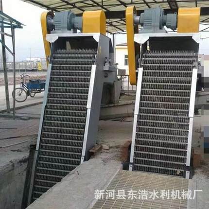 回转式格栅清污机不锈钢细格栅除污机河道污水处理设备格栅机