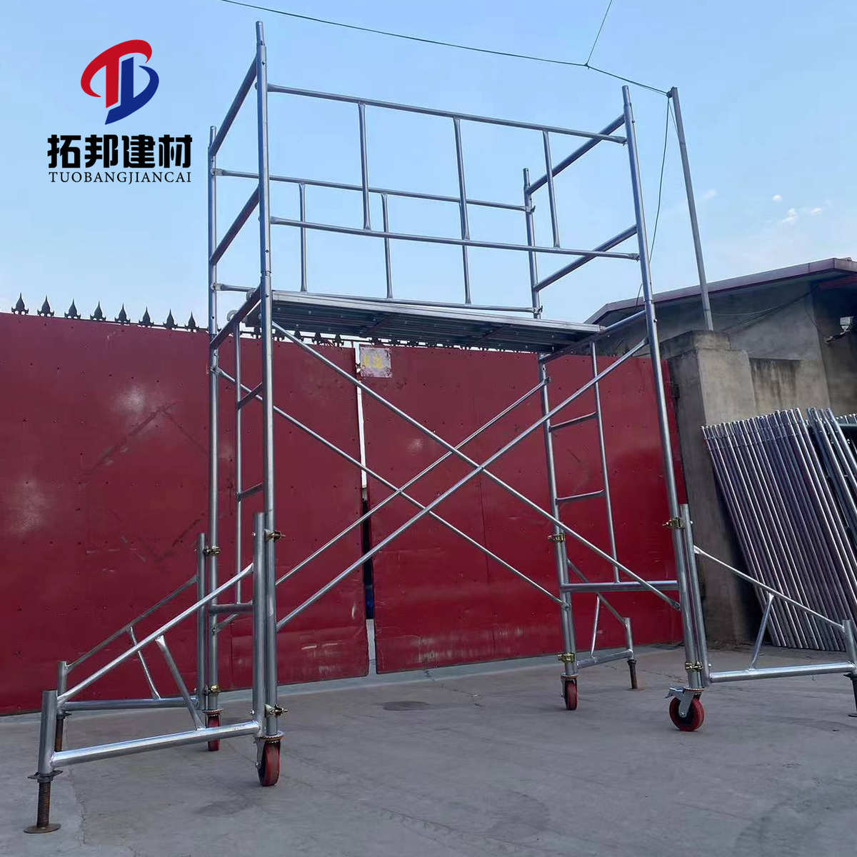 热镀锌脚手架 三角架加厚护栏固定架支撑架护角脚手架 移动脚手架