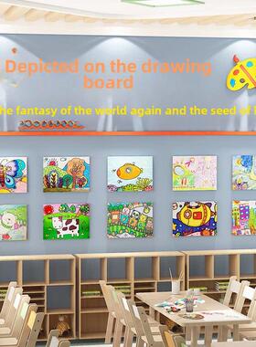 画室环创布置教室美术作品展示墙贴艺术培训机构班级文化墙面装饰
