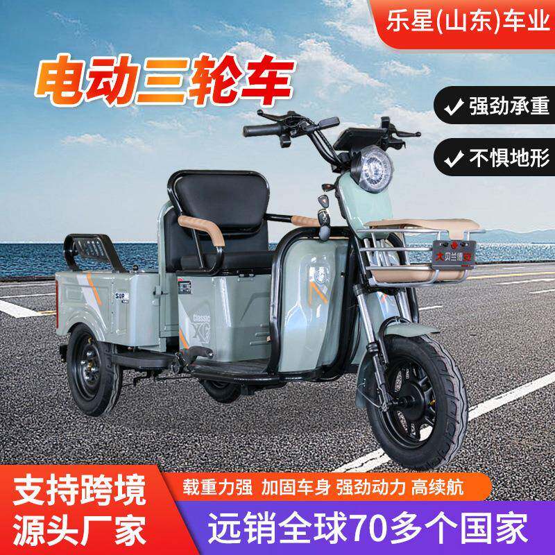 小车斗电动三轮车载人舒适不颠簸超大功率强爬坡不溜车电动三轮车