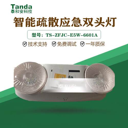 泰和安TS-ZFJC-E5W-6601A智能疏散应急双头灯集中电源应急灯36V