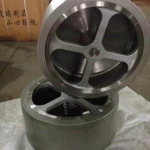 对夹止回阀H76H-16PH77H-16P不锈钢手动双瓣止回阀