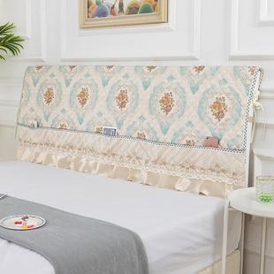 加棉艺床罩布头1.TTfugrur5m皮床实木头套1.8m夹棉床靠背罩床头柜