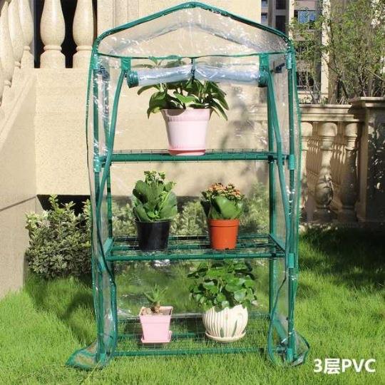 园艺温室暖房植物保温棚芽苗菜种植架花架