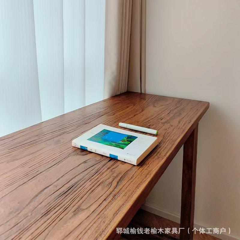 老木实木写字桌原桌餐板书桌茶·桌桌长条桌榆吧木台大板桌面板