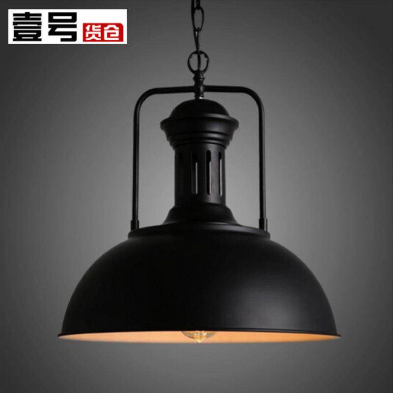 美式loft工业风复古锅盖吊灯网咖酒吧餐厅火锅店吧台灯具个性创意