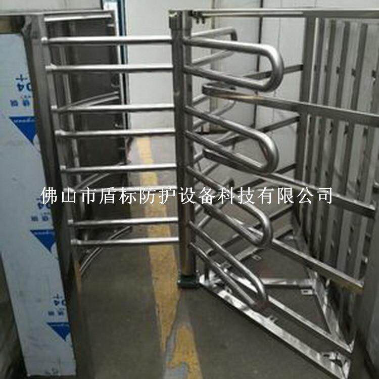 手动控制单向梳状旋转闸 车站入口安全通道门 半封闭式栅栏单向门