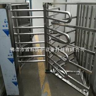 手动控制单向梳状旋转闸 车站入口安全通道门 半封闭式栅栏单向门