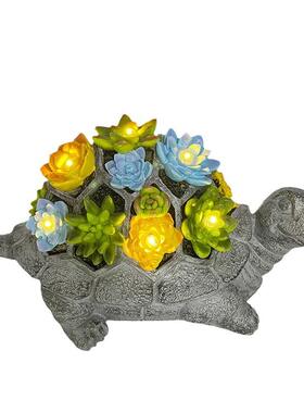 户太阳能乌龟雕像灯树脂工艺品园外花雕WBL乌龟庭院装像饰灯摆件