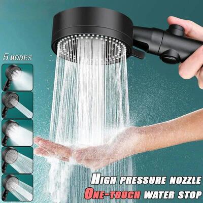 High-pressure Shower Head Set 5 Modes of Adjustment Showerhe