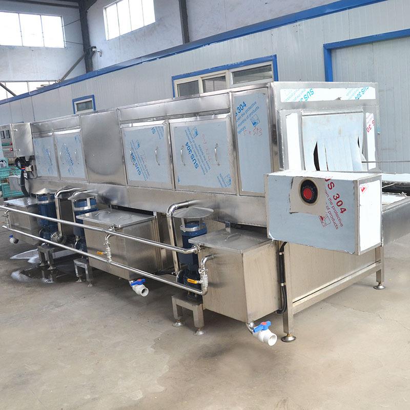 嘉惠牌塑料筐清洗机水果蔬菜周转筐喷淋清洗机器