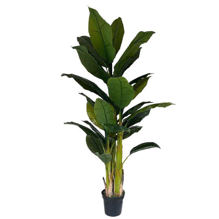 热带高端仿真香蕉树植物大型室内装饰造景盆栽厂家假树芭蕉树