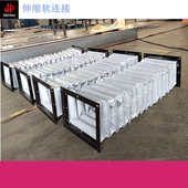 风机软伸缩布软管通风涂布机矩形硅胶连接帆布接头软