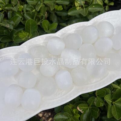 天然摩洛哥透石膏滚石selenite跨境热销家居装饰摆件鱼缸盆栽造景