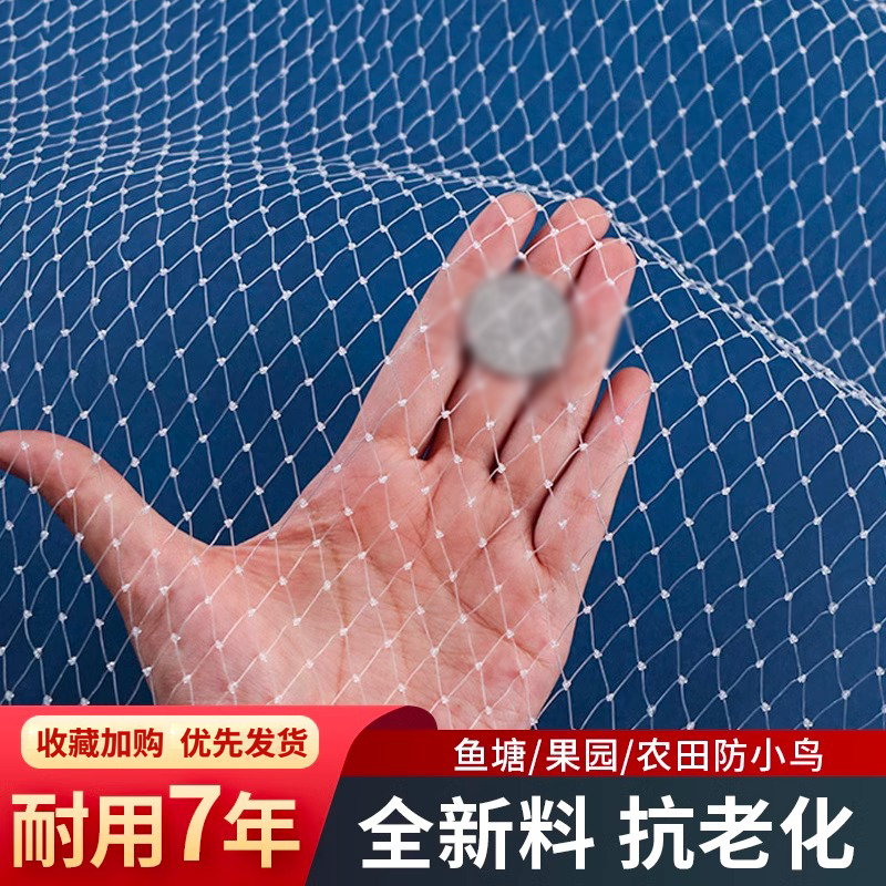 防鸟网果树果园大棚尼龙线防乌网阳台樱桃树葡萄窗户鱼塘用的天网