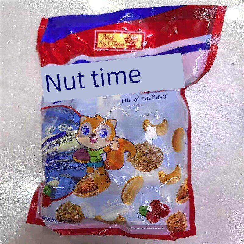 新谷牛木糖醇黑芝麻坚果酥花生核桃仁糖五黑无添加蔗糖食品零食