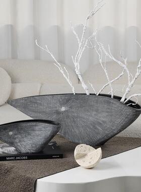 意式极简插干花瓶花器艺术软装酒店别墅客厅茶几电视柜装饰品摆件