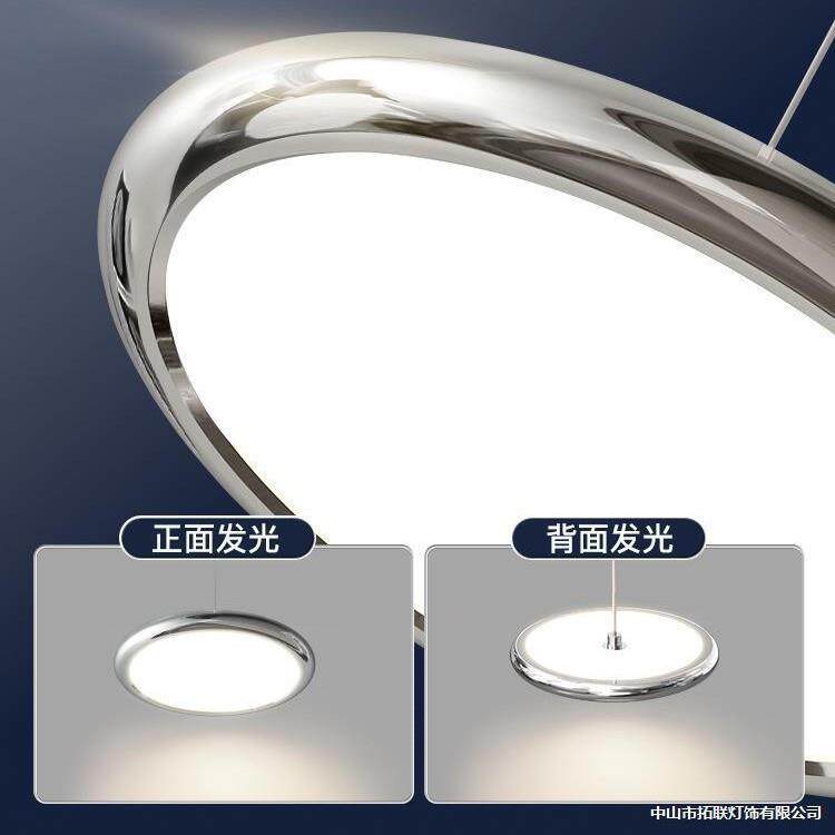 君御国王湖餐厅吊灯轻奢岛台客厅现代简约护眼全光谱餐桌灯具