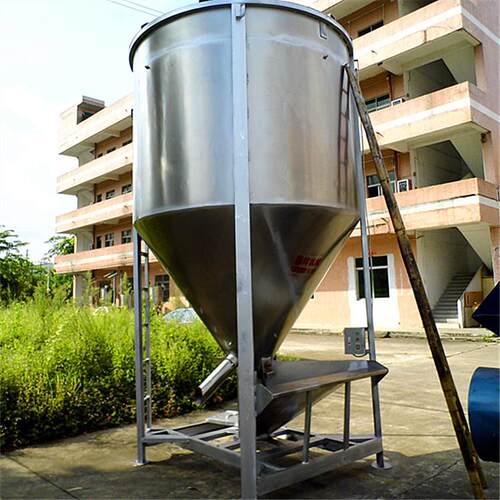 福建生产10吨不锈钢立式搅拌设备有机肥混合机塑料颗粒拌料机