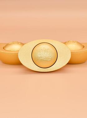 铜元宝实心纯铜 可旋转元宝摆件手把件 创意不倒翁招米送礼品饰品