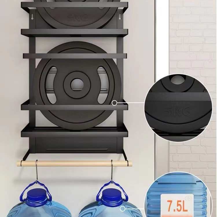 免冰箱铁物收纳冰箱挂架厨房日式磁置保鲜膜多层侧壁架架吸打孔艺