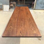 北美黑胡桃木桌面板吧台桌原木桌子台面板实木大板桌板板材木板子