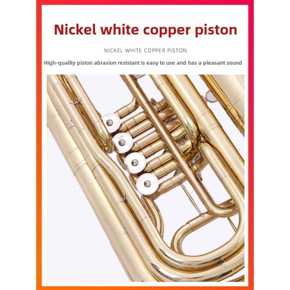 高档维诺新漆金四平键大持乐器uV铜t-E110管乐队低初学音者演奏