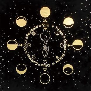 生命之树彩色塔罗牌桌 推牌布塔罗布 tarot cloth桌布垫子茶几布