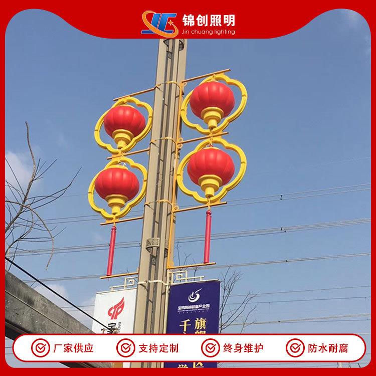 路灯L笼E灯灯笼防晒道路街道景点克装饰发光塑料亚D力连串小中国