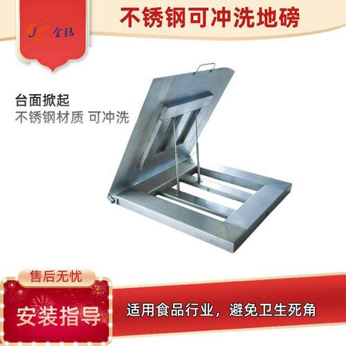 可冲洗可掀起平台秤药厂食品厂用不锈钢地磅秤清洁方便平台秤