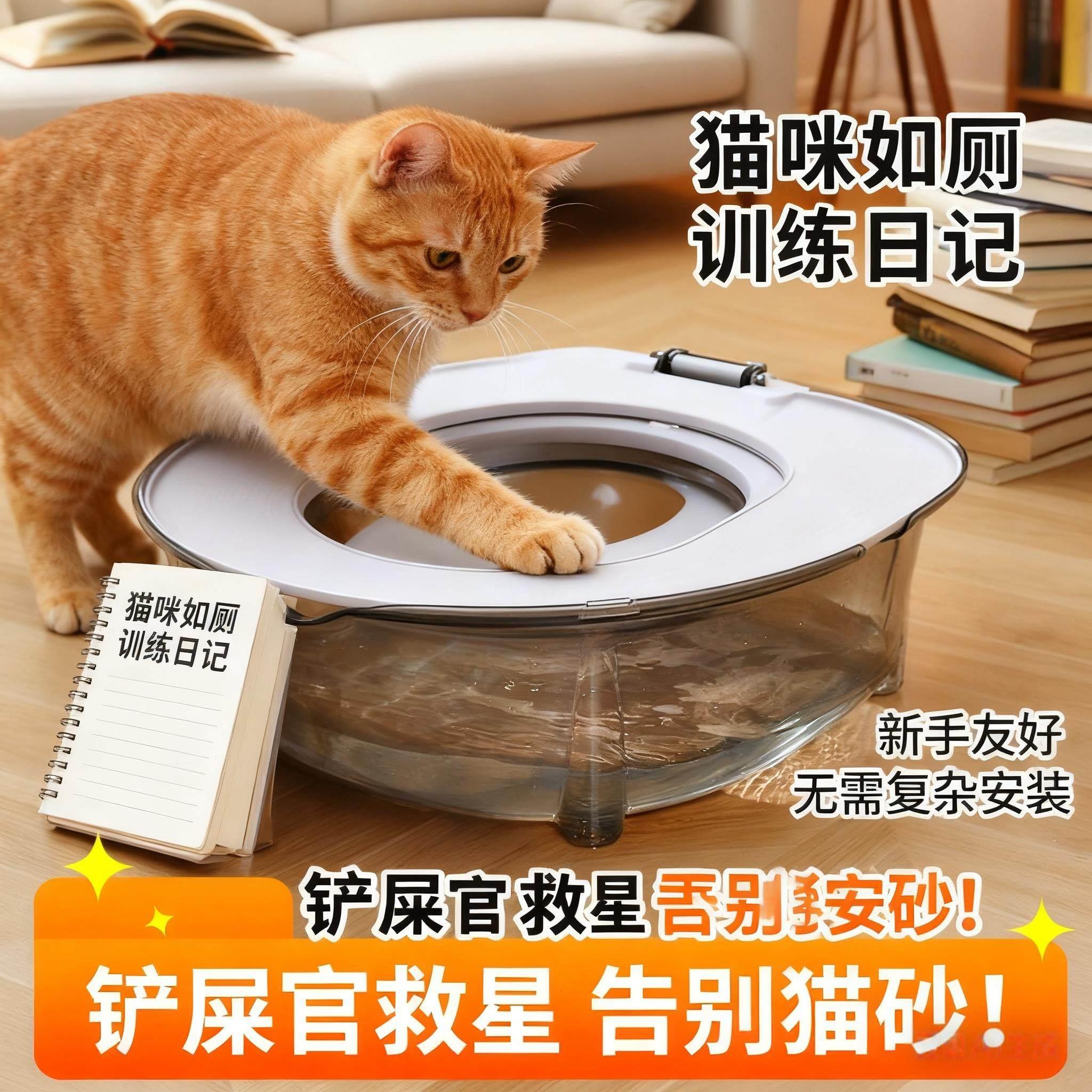 猫咪便携马桶厕所训练猫咪训练器防臭升级马桶防带猫猫训练厕所神