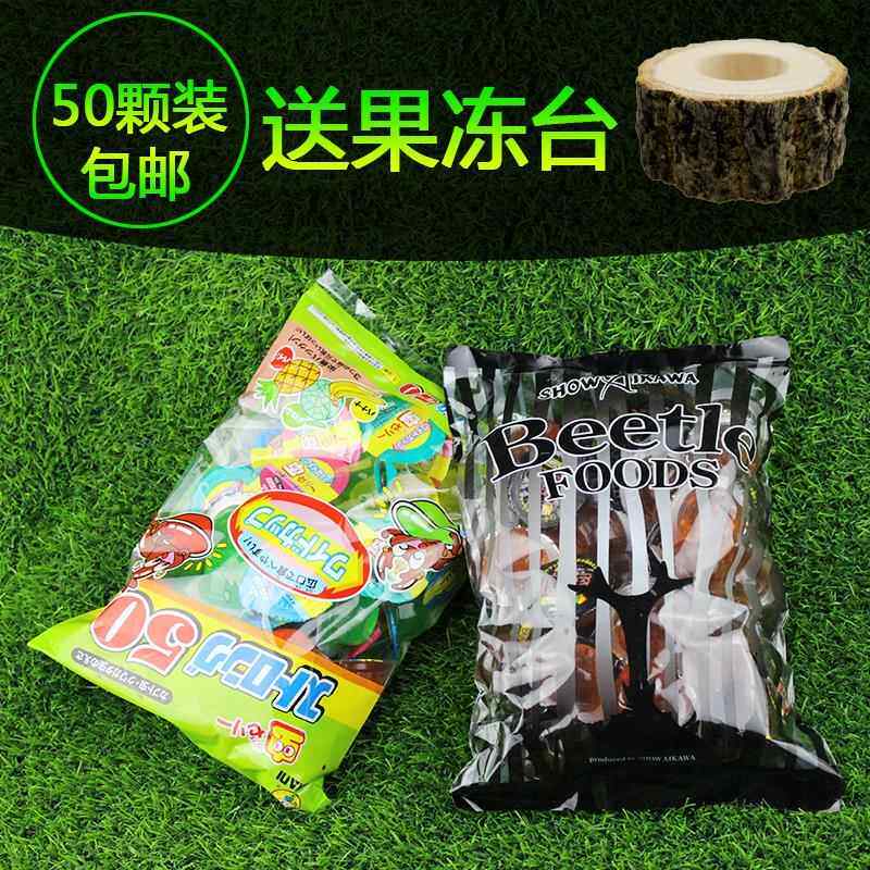 昆虫果冻锹甲独角仙甲虫果冻成虫食物饲料成体营养食材高糖分包邮