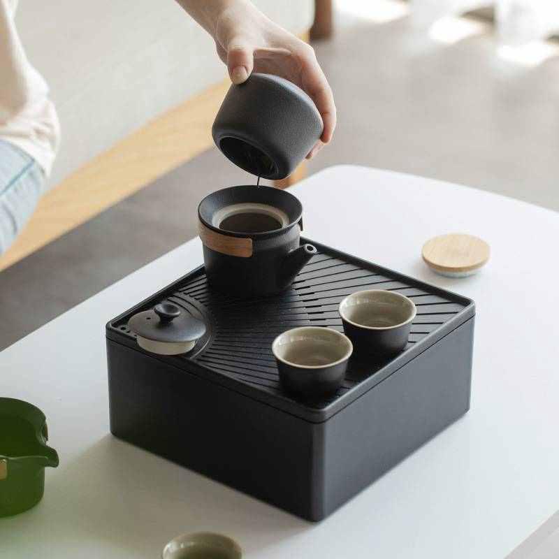 旅行杯子茶具套装野营全套便携装备户外大全野外露营用品炊具餐具