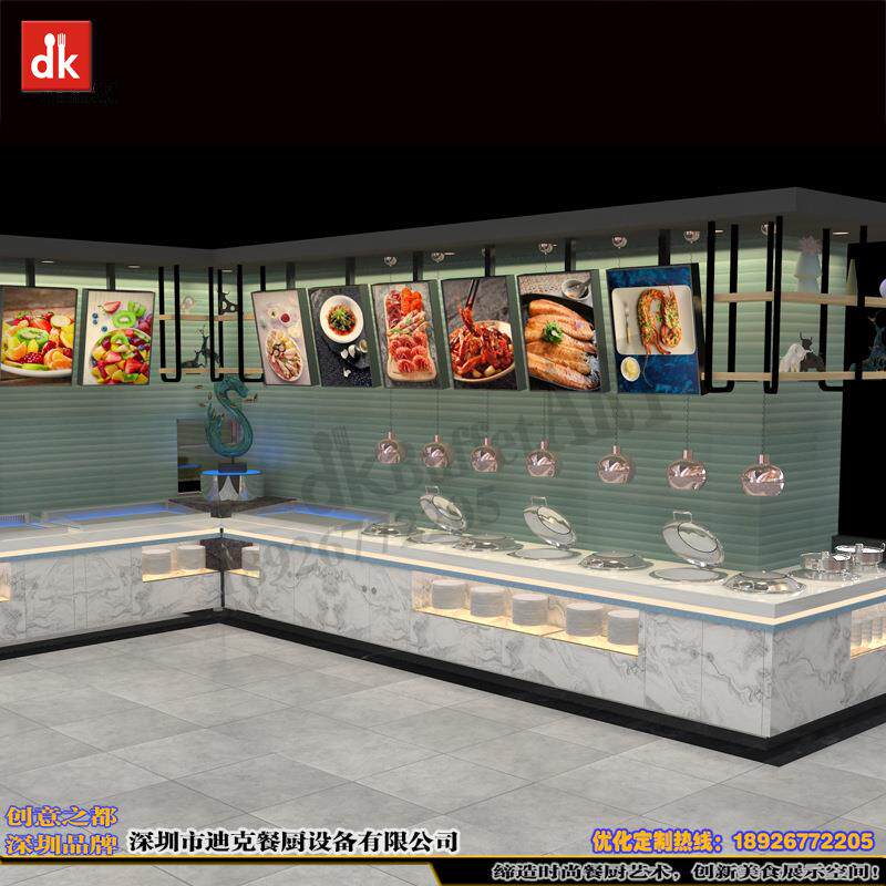 自助餐台设计免费设计自助餐厅取餐台酒店厨具设备经久耐用