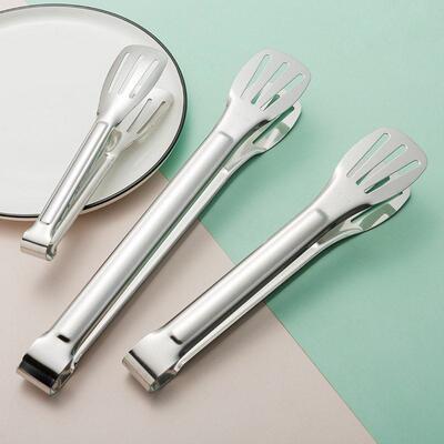 Food Tongs Kitchen Cooking Bread Clip Pastry Clamp Barbecue